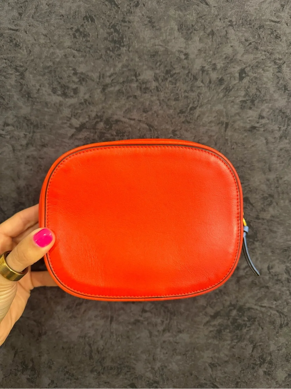 Tory Burch Perforated Double-T Cosmetic Clutch